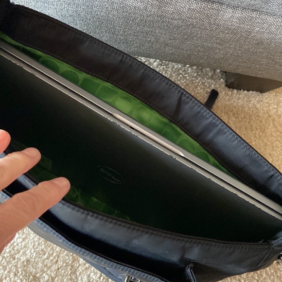 Kate Spade black nylon briefcase with dust bag - Picture 9 of 10